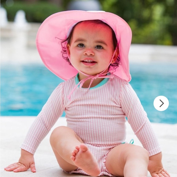Ruffle Butts Other - Ruffle Butts Pink Sun Hat
